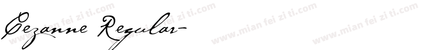 Cezanne Regular字体转换
